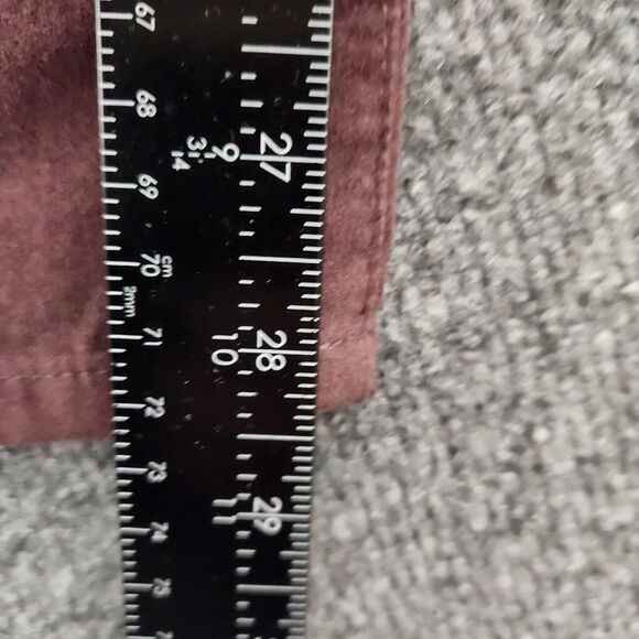 NWT SANCTUARY Purple Social Skinny High Rise Stretch Velvet Pants SIZE 26 - Picture 10 of 16